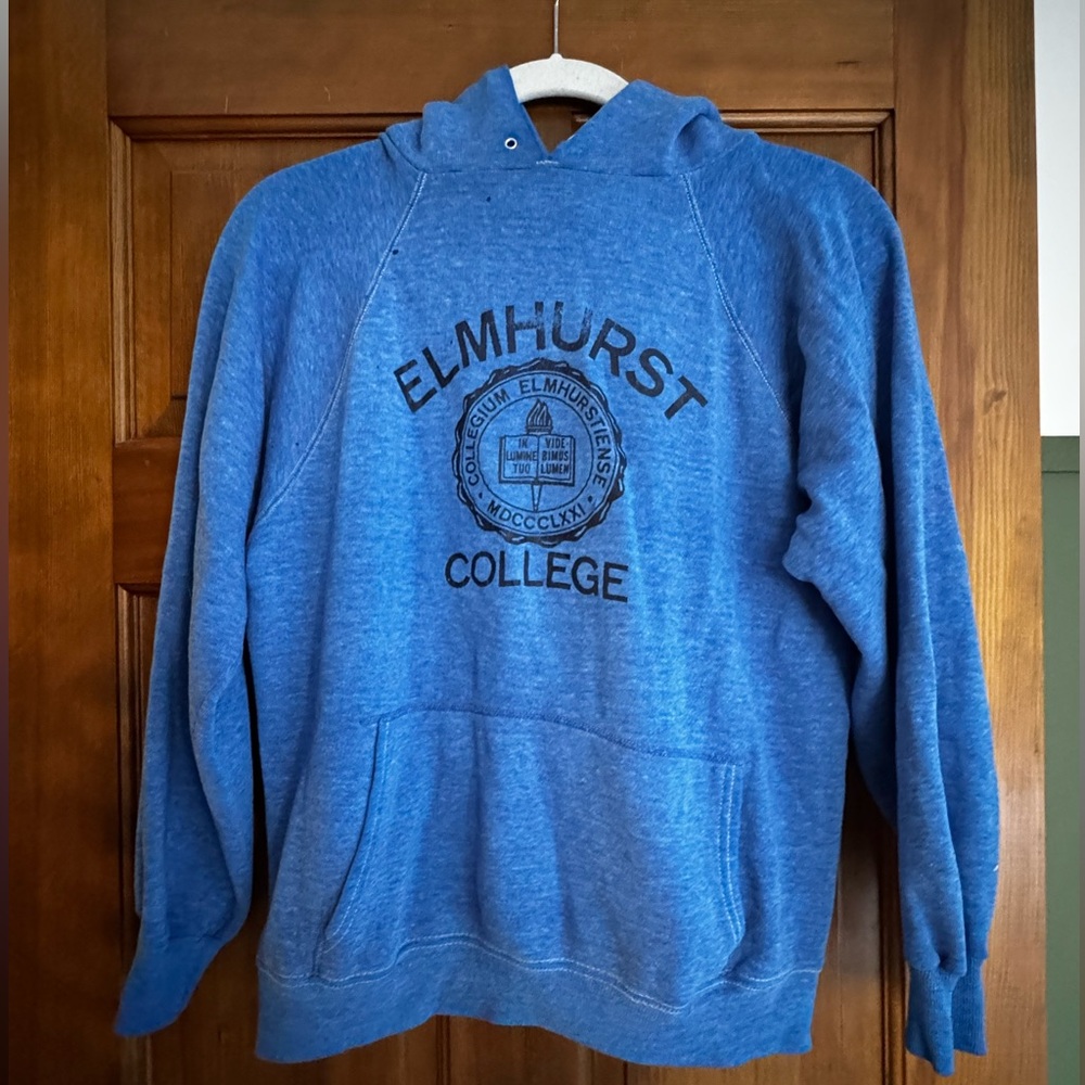 Vintage 80’s Elmhurst College Hoodie